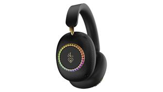 Two versions of the handcrafted Loewe x Jacob & Co. headphones were created, one with multicolor sapphires (pictured above) and one with diamonds. Jacob and Co Loewe headphones