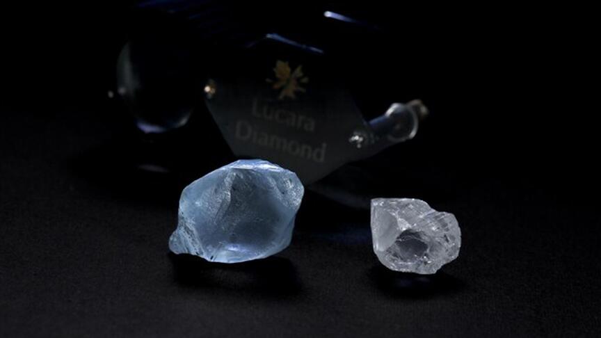 Lucara has announced the recovery of a 36.92-carat blue diamond from the Karowe mine in Botswana. Lucara blue diamond