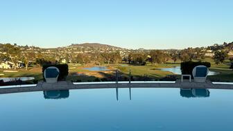 Shot of one of the pools at the Omni La Costa Resort & Spa in Carlsbad, California 