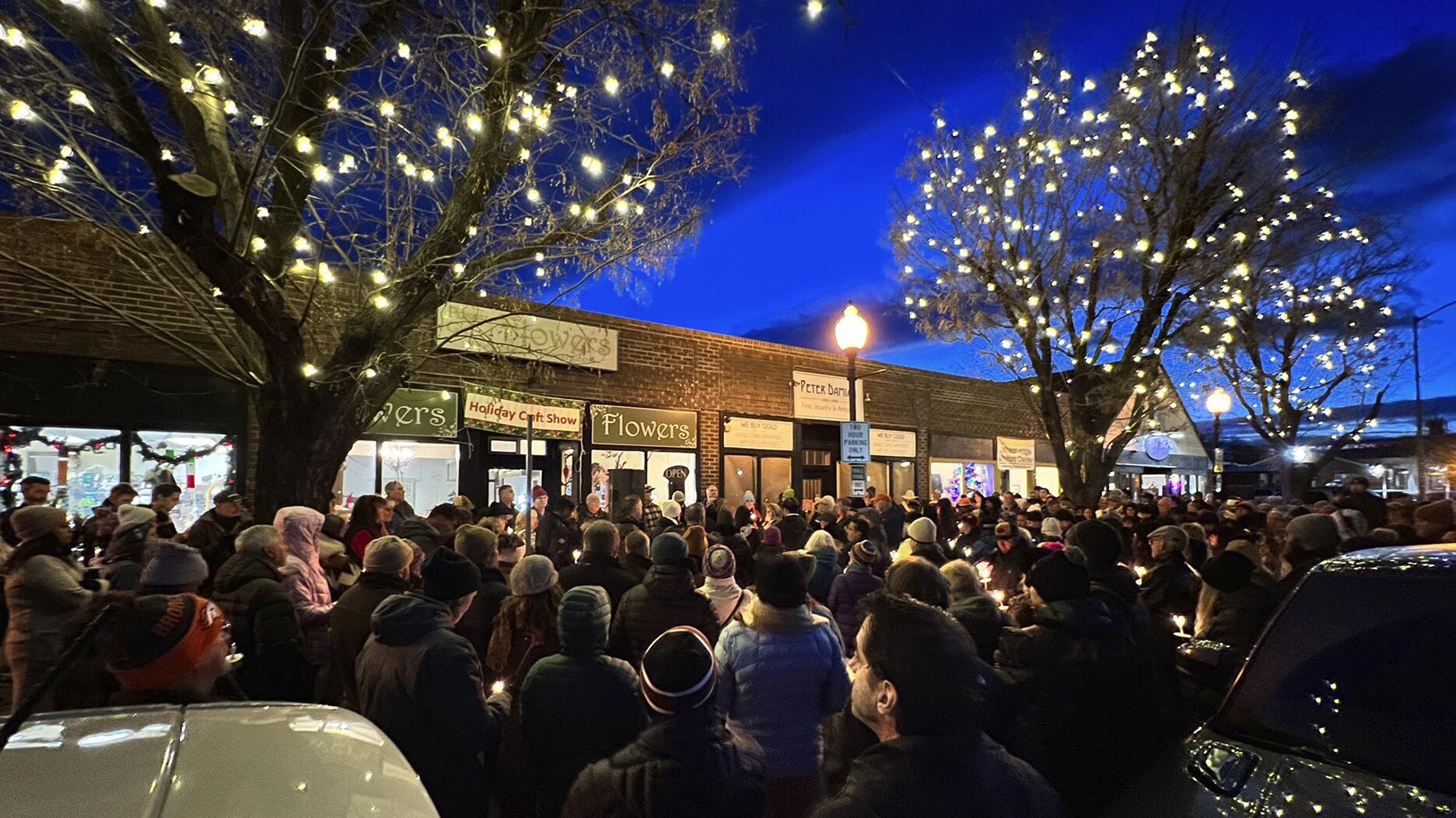 Vigil for slain Wheat Ridge, Colorado jeweler Peter Damian Arguello