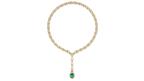Melissa Kaye Rocky Infinity Emerald Necklace