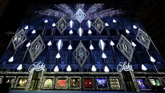 Saks New York City holiday lights
