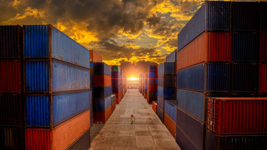 Beginning Wednesday, imports from Brazil will be taxed at 35 percent—the 10 percent tariff imposed under section 122 of the 1974 Trade Act that was implemented in February, plus an additional 25 percent tariff the Trump administration just announced. Stock image of shipping containers