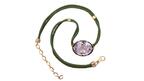 Courtney Leidy Amethyst Silk Cord Pendant 