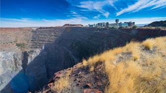The Finsch Diamond Mine in South Africa, which opened in 1967. Production at the mine has been suspended since June and now is expected to cease permanently. The Finsch Diamond Mine in South Africa, owned by Petra Diamonds Ltd.