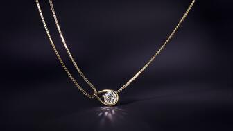 Pandora lab grown diamond necklace