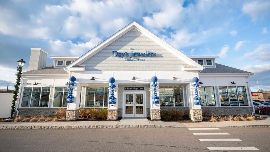 Day’s Jewelers has a new location in Salem, New Hampshire, at the Tuscan Village shopping center.
Day’s Jewelers Salem New Hampshire store exterior