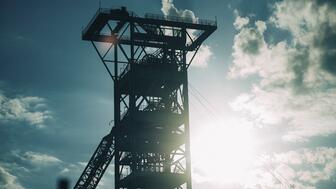 Underground shaft at the Venetia diamond mine