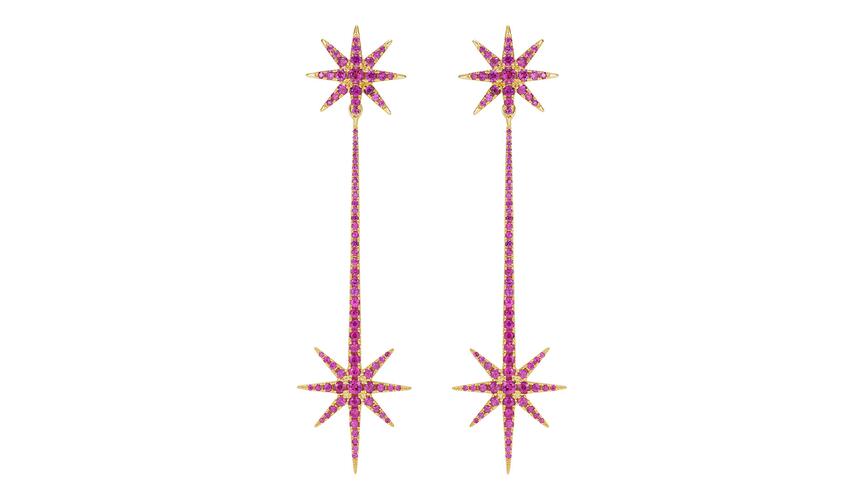 Robinson Pelham Tsar Star Earrings in Blaze