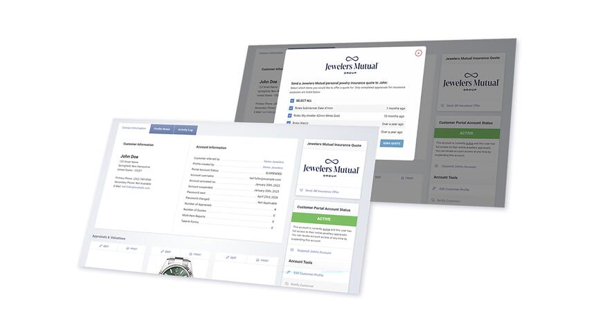 Jewelers Mutual Instappraise screenshot mock up