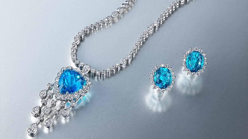 Tourmaline was the surprise star of Christie’s Magnificent Jewels sale in New York this week, the auction house said. The Tiffany & Co. Paraíba tourmaline necklace and earrings pictured both made the top 10. Tiffany & Co. Paraíba tourmaline jewelry