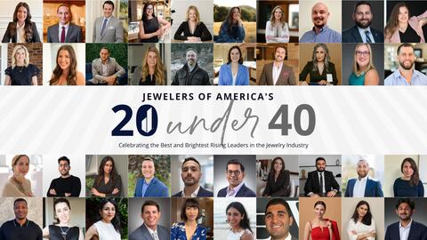 Jewelers of America 20 Under 40 winners collage