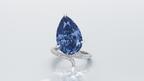 The “Mellon Blue” diamond, which achieved $32.6 million at Sotheby’s in 2014, sold for $25.6 million (approximately $2.7 million per carat) on Tuesday at Christie’s. Mellon Blue Diamond Christies