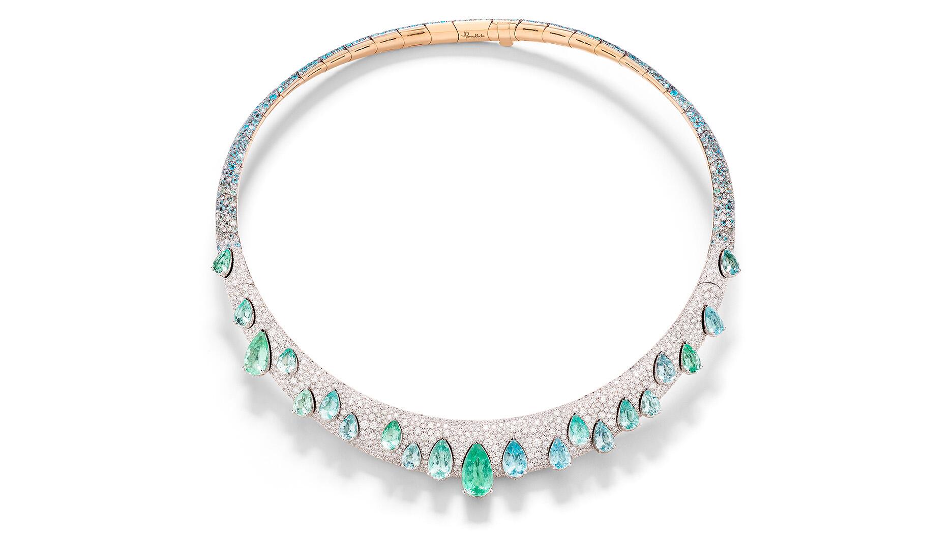 Pomellato Paraíba high jewelry choker necklace