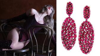 Taylor Swift Etho Maria ruby earrings The Life of a Showgirl TS12