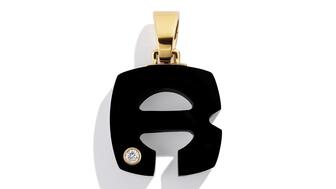 Renato Cipullo Splendente R Stone Letter Pendant