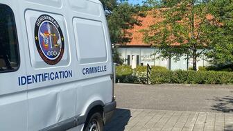 Police van outside of Musée Lalique