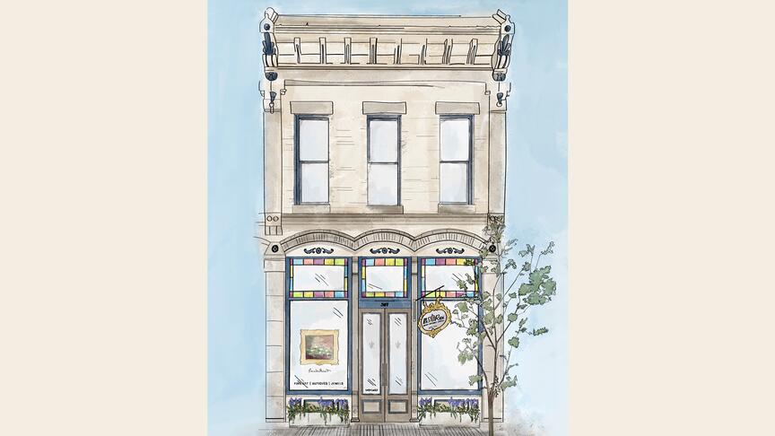 In January 2026, M.S. Rau will open a permanent second location in Aspen, Colorado, its first outside of New Orleans. Pictured is a rendering of the soon-to-open store. MS Rau Aspen rendering