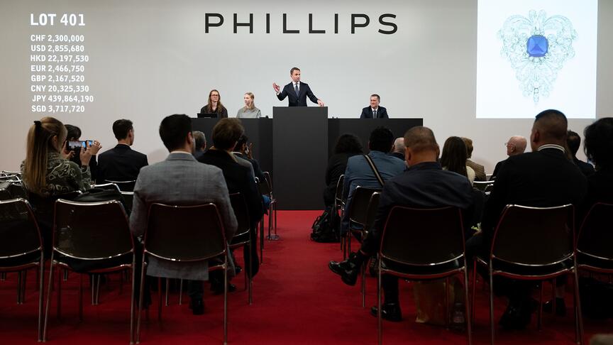 Phillips auction of The Vanderbilt Sapphire brooch