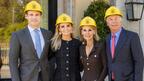 Boulle family in hard hats