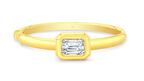 Rahaminov Diamonds Emerald-Cut Diamond Bezel Bangle