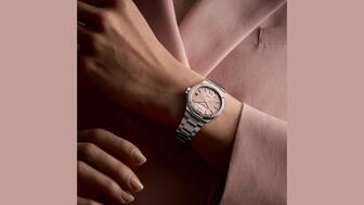 A Baume & Mercier Riviera 10812 33 mm watch in stainless steel with a satin-finished pink dial (price available upon request). Richemont sold the watch brand to Damiani Group for an undisclosed amount. (Image courtesy of Baume & Mercier’s Facebook page) Baume & Mercier Riviera 10812 pink watch