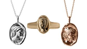 Common Era Difficult Women Pandora Pendant, Anne Boleyn Signet Ring, Cleopatra Pendant
