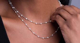 Here, a platinum and pearl necklace from Platinum Born, the collection exclusively distributed by Suna Bros. “We find that women self-purchasers are looking for versatility and enduring style in their jewelry wardrobes,” said Suna Bros. President Aron Suna. 20201215_PGI.jpg