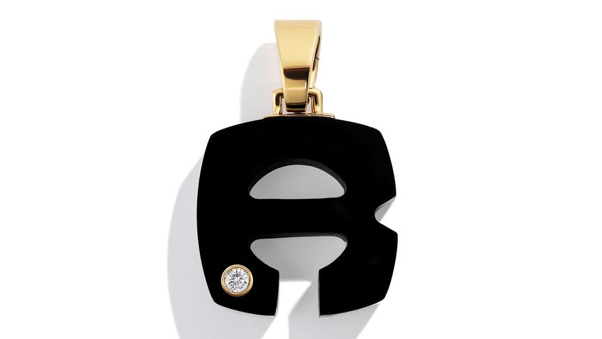 Renato Cipullo Splendente R Stone Letter Pendant