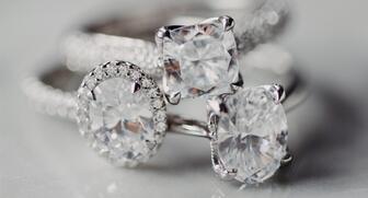 Part of Ben Bridge Jeweler’s new proposal sweepstakes grand prize is a Bella Ponte by Ben Bridge ring with a signature Forevermark diamond center stone worth $30,000. (Image courtesy of Ben Bridge Jeweler) 20201130_BenBridge.jpg