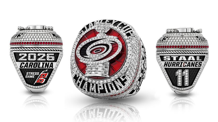 Jason of Beverly Hills Stanley Cup Championship Ring for Carolina Hurricanes