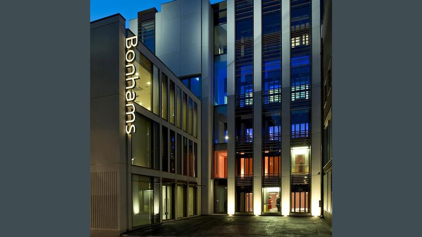 Bonhams’ London flagship on New Bond Street. The auction house has been acquired by Pemberton Asset Management for an undisclosed amount. (Image courtesy of Bonhams) Bonhams New Bond Street London flagship