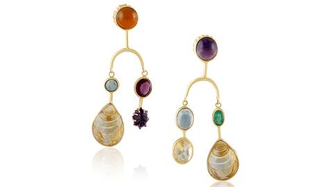 Christina Puchi Gemstone Earrings