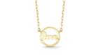 Sydney Evan Little Love Open Coin Fixed Necklace