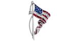 Oscar Heyman Flag Brooch