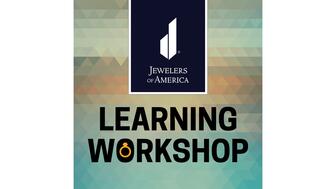 Jewelers of America’s Learning Workshop will include sessions on AI and technology, social media, successful sales strategies, leveraging jewelry repair services, selling diamonds, and jewelry trends. Jewelers of America Learning Workship Logo