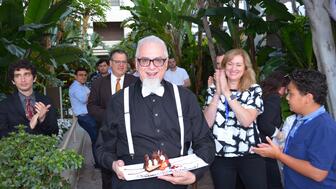 Jimmy West, center, celebrating his 40-year anniversary with the Leading Jewelers Guild during one of the organization’s membership meeting and vendor shows. West died last week at 72. Jimmy West celebrating 40 years with Leading Jewelers Guild