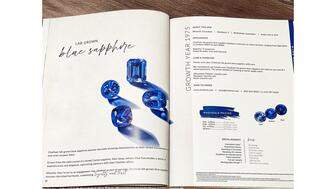 Sapphire page in Chatham’s “Ultimate Lab-Grown Catalog”