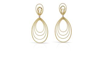 Buccellati Waikiki gold and diamond earrings