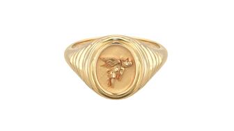 Retrouvaí flying pig signet ring