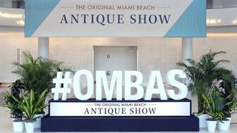 Original Miami Beach Antique Show sign
