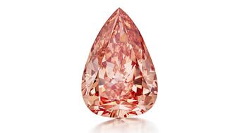 Sothebys orangy pink The Desert Rose diamond