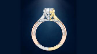 Kira Jewels has a new custom lab-grown diamond jewelry service. Diamond ring in parts