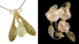 René Lalique “Woman Dragonfly With Open Wings” pendant 