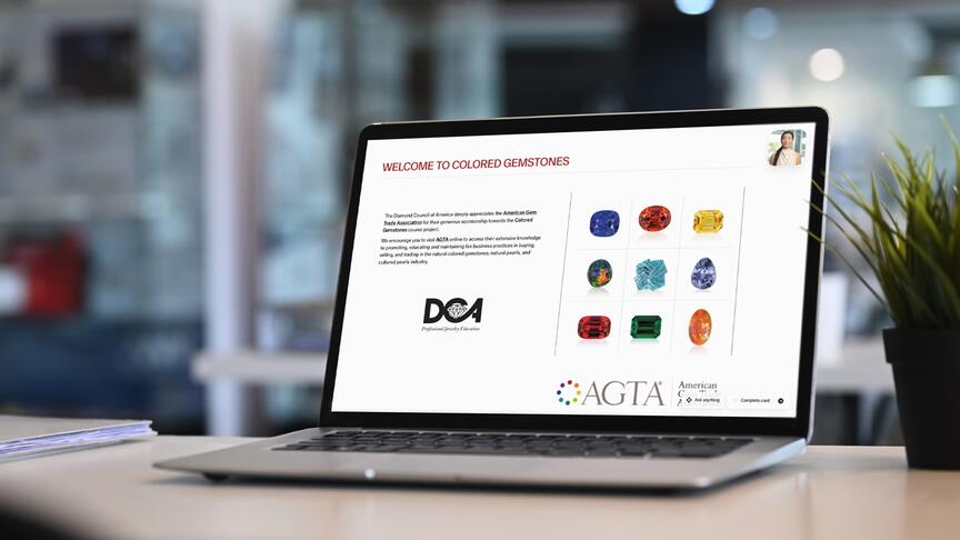 The Diamond Council of America’s updated Colored Gemstone course is live now on its learning platform. DCA colored gemstone course