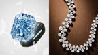Sothebys 10-carat blue diamond, 120 carat Harry Winston diamond necklace 