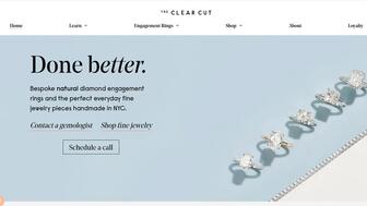 A screen shot of The Clear Cut’s website. On Thursday, news broke that Signet Jewelers is slated to acquire The Clear Cut and integrate it into Blue Nile. Terms of the deal, which is expected to close shortly, were not disclosed. (Photo courtesy of The Clear Cut) A screen shot of The Clear Cut's website