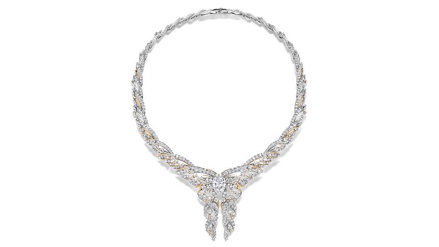 A Tiffany & Co. “Butterfly” necklace, part of the LVMH-owned brand’s “Hidden Garden” high jewelry collection. Tiffany & Co. and Bulgari were standouts in the first half for LVMH. Tiffany & Co butterfly necklace