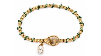 Bijules x Kamyen Topspin Tennis Bracelet in Grass Green