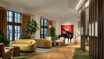 AP House Atlanta is decorated with contemporary artwork, including the piece seen here by Atlanta-based artist Patrick Eugene. (Image courtesy of Audemars Piguet) Audemars Piguet Atlanta Store Artwork